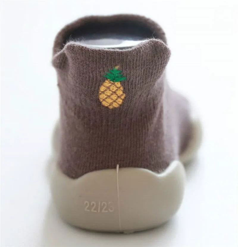 Slipper Socks with Non-Slip Rubber Soles for Toddlers